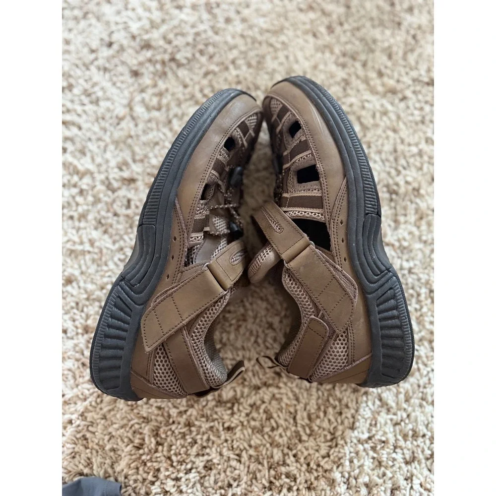 Orthofeet Men's Orthopedic Closed Toe Sandals Leather Comfort‎ Walking